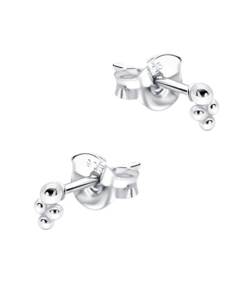 Silver Dots Stud Earring STS-6882